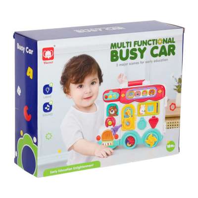 Interactive manipulative board car light sound