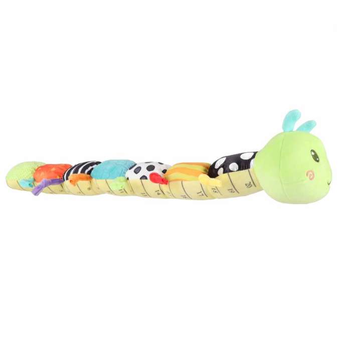 Interactive musical plush caterpillar toy