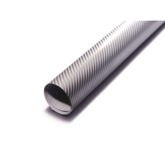 Folia rolka Carbon 4D srebrna 1,52x28m