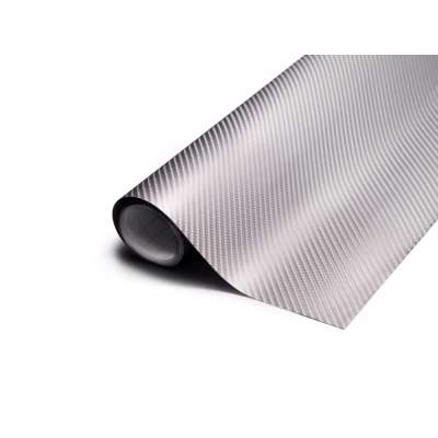 Folia rolka Carbon 4D srebrna 1,52x28m