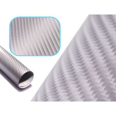 Folia rolka Carbon 4D srebrna 1,52x28m