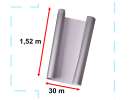 Folia rolka Carbon 4D srebrna 1,52x28m 13