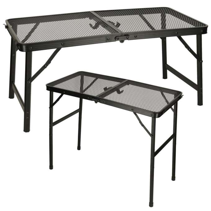 LUARO Folding Camping and Catering Table 80 x 66 x 40 cm