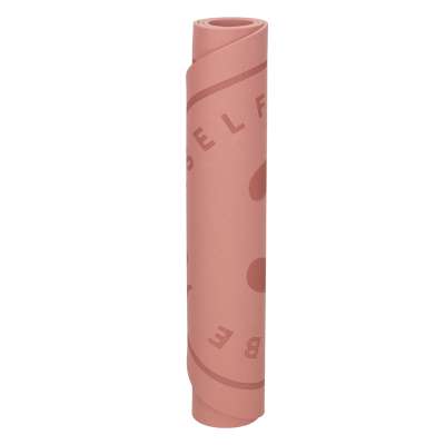 Mata fitness do ćwiczeń jogi wygłuszająca antypoślizgowa 125x61,5x0,6 cm różowa
