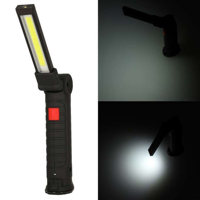 USB COB Workshop Flashlight with Magnet and Rechargeable Battery