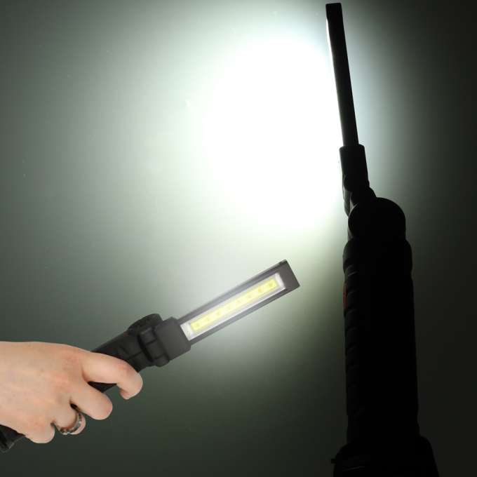 USB COB Workshop Flashlight with Magnet and Rechargeable Battery