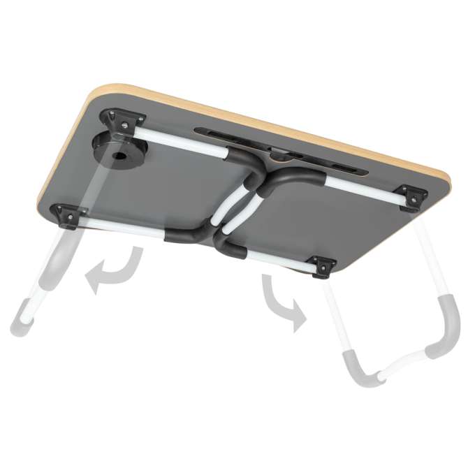 Folding laptop table for bed stand