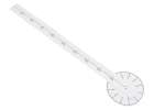 Zegar ścienny naklejany DIY regulowany duży czarny 4 cyfry 120 cm 5