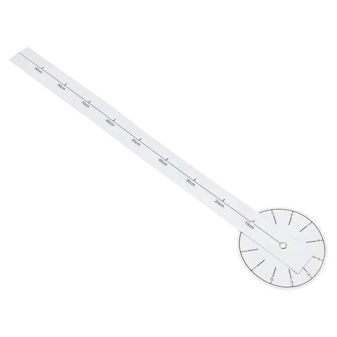 Zegar ścienny naklejany DIY regulowany duży czarny 4 cyfry 120 cm