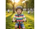 Kask rowerowy dla dziecka Trike Fix dziecięcy regulowany LED M 55-58cm czarny 6