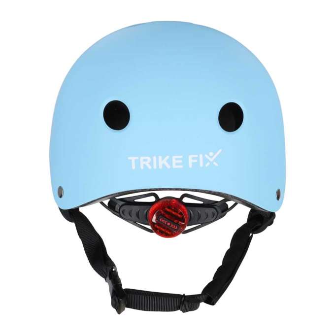 Kask rowerowy dla dziecka Trike Fix dziecięcy regulowany LED M 55-58cm niebieski