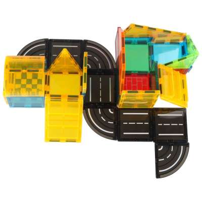 Klocki magnetyczne konstrukcyjne 3D budowa 50 elementów