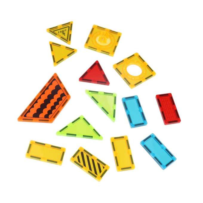 Klocki magnetyczne konstrukcyjne 3D budowa 50 elementów