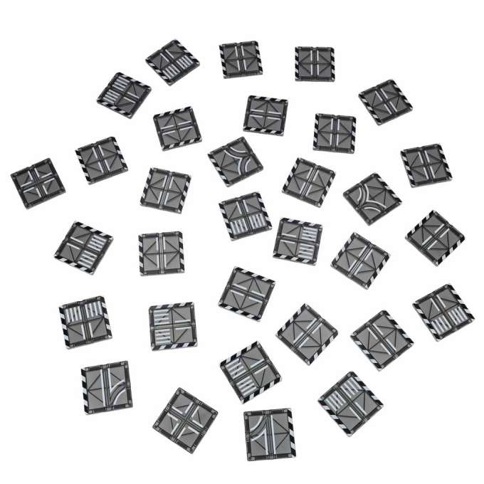 Klocki magnetyczne konstrukcyjne 3D miasto samochody 91 elementów