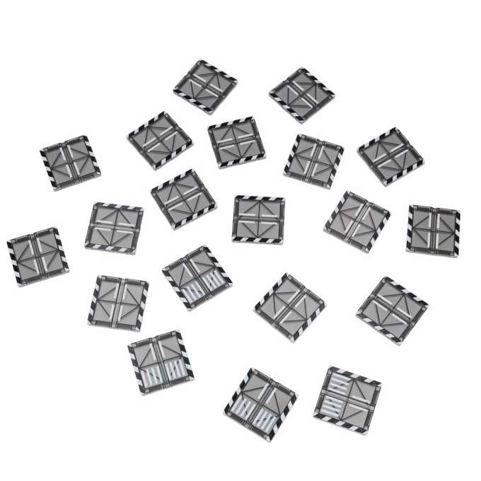 Klocki magnetyczne konstrukcyjne 3D straż pożarna 2 samochody 92 elementy