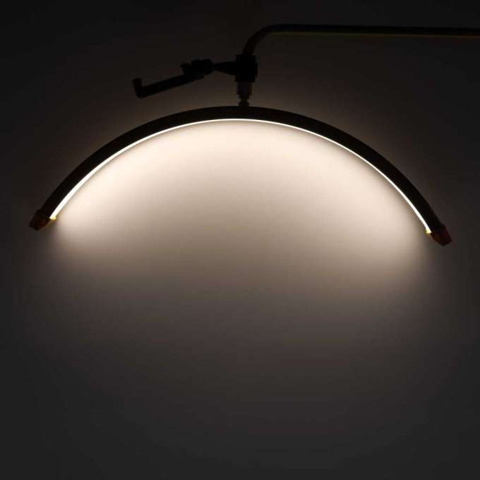 LED eyelash extension lamp 36W adjustable cosmetic shadowless arc gold