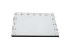 LED makeup mirror with 15 bulbs cosmetic zoom x10 brightness adjustment 8