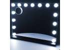 LED makeup mirror with 15 bulbs cosmetic zoom x10 brightness adjustment 3