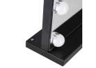 LED makeup mirror with 15 bulbs cosmetic zoom x10 brightness adjustment 11