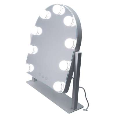 LED makeup mirror with 9 bulbs, illuminated cosmetic mirror