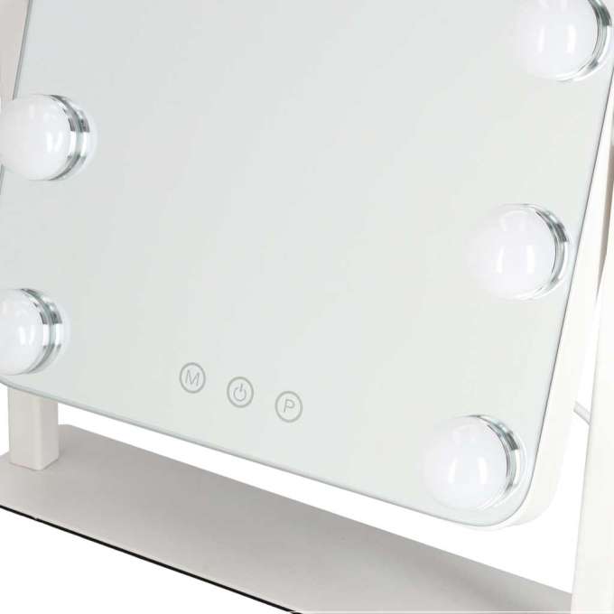 LED makeup mirror with 9 bulbs, illuminated cosmetic mirror