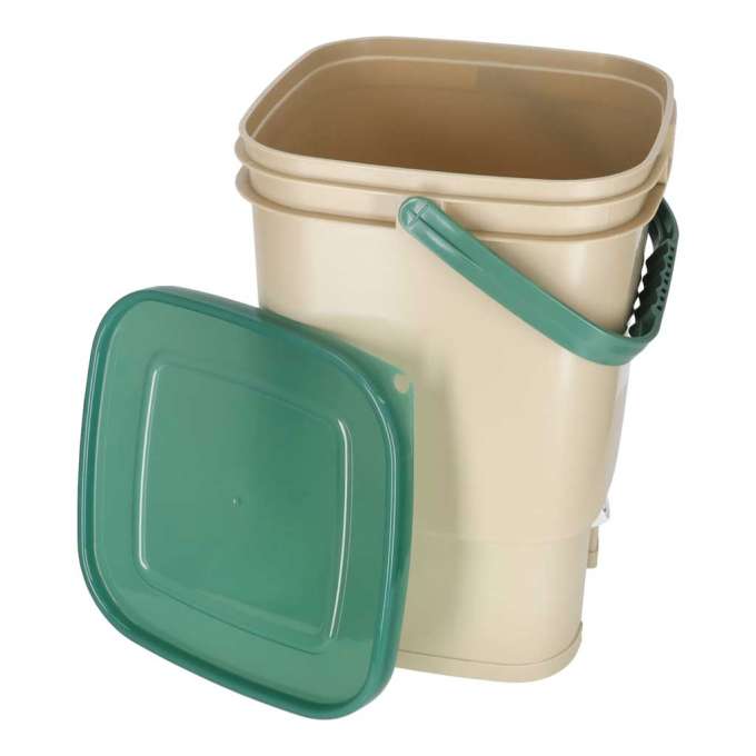LUARO Composter home compost bin kitchen waste 15l