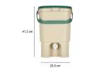 LUARO Composter home compost bin kitchen waste 15l 13