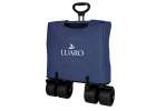 LUARO Foldable Beach Cart with Canopy and 120L Mesh Basket Navy Blue 11