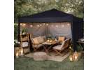 LUARO Garden Pavilion Event Tent Commercial Gazebo 3x3 m 3-sided 6