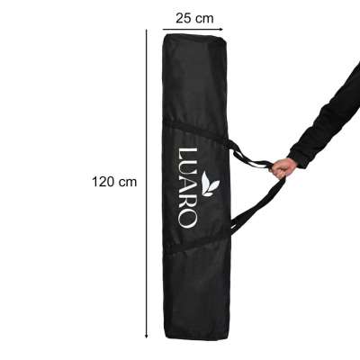 LUARO Garden Pavilion Event Tent Commercial Gazebo 3x3 m 3-sided