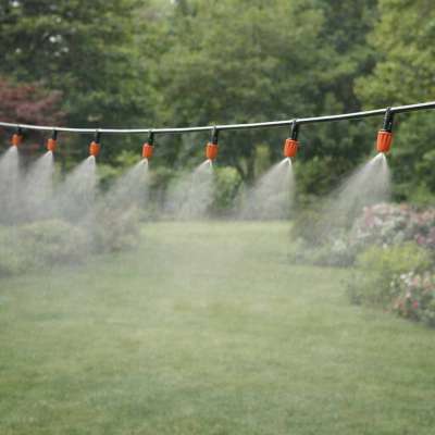 LUARO Garden sprinkler water curtain mist irrigation system 25m