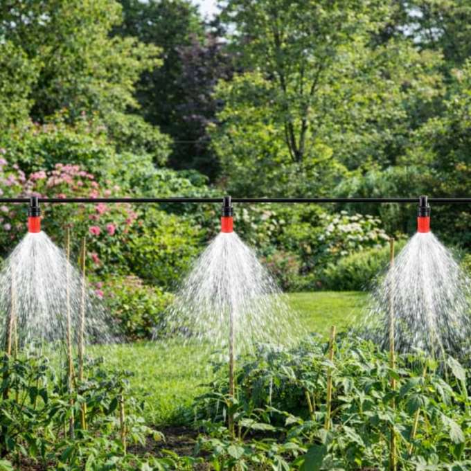 LUARO Garden sprinkler water curtain mist irrigation system 25m