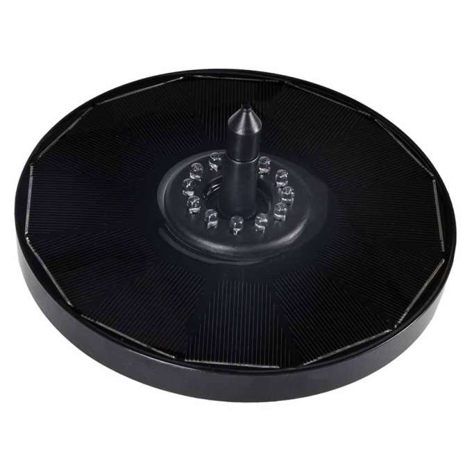 LUARO Solar pond fountain garden floating pump LED RGB 16cm