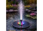 LUARO Solar pond fountain garden floating pump LED RGB 16cm 10