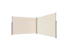 LUARO corner side terrace awning retractable screen 180 x 600 cm beige 2