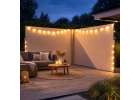 LUARO corner side terrace awning retractable screen 180 x 600 cm beige 8