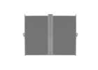 LUARO corner side terrace awning retractable screen 180 x 600 cm grey 5