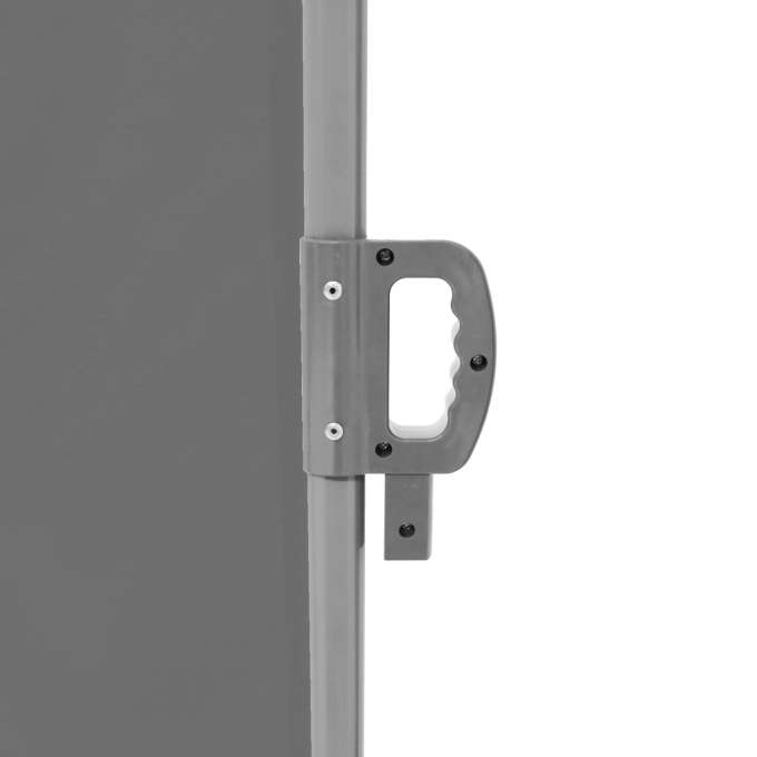 LUARO corner side terrace awning retractable screen 180 x 600 cm grey