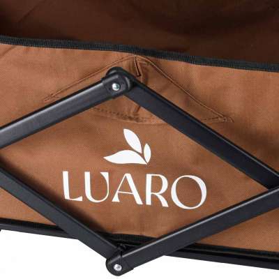 LUARO folding beach transport trolley with 2-in-1 table