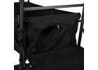 LUARO folding beach transport trolley with canopy and net black 20