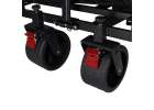 LUARO folding transport trolley with seat and backrest 10