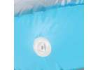LUARO inflatable swimming mattress sun lounger with cushion transparent 5