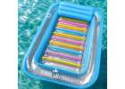LUARO inflatable swimming mattress sun lounger with cushion transparent 7