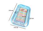 LUARO inflatable swimming mattress sun lounger with cushion transparent 8