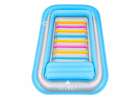LUARO inflatable swimming mattress sun lounger with cushion transparent 11