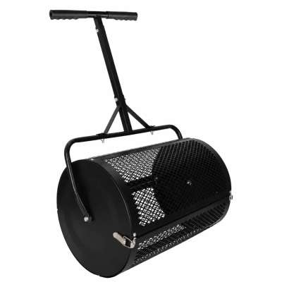 LUARO lawn compost and fertilizer spreader garden mesh roller spreader