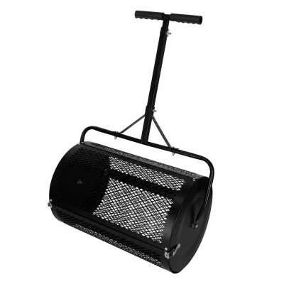 LUARO lawn compost and fertilizer spreader garden mesh roller spreader