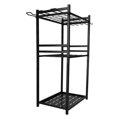 LUARO rack for garden tools rakes shovels brooms workshop organizer