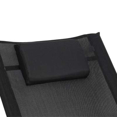 LUARO rocking garden lounger with headrest