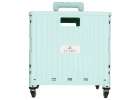 LUARO shopping transport cart folding 4 wheels lid green 3
